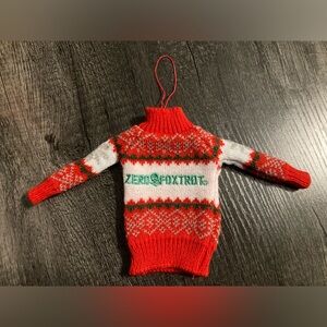 Zero foxtrot Christmas sweater ornament
